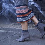 gray-booties-striped-dress-art-mural