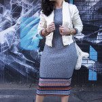 gray-booties-striped-dress-art-mural