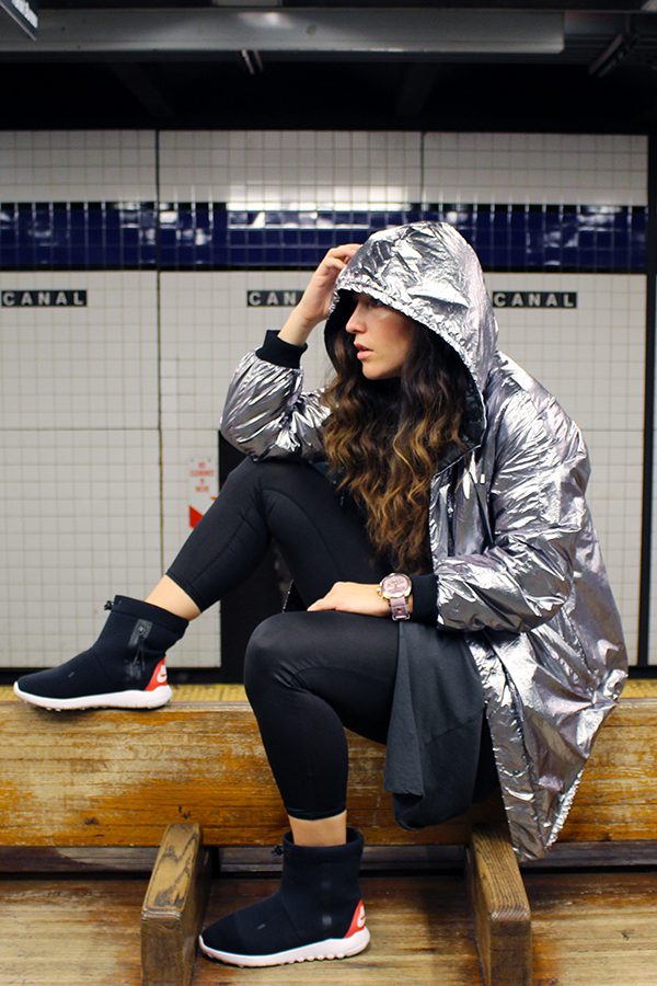 metllic-silver-jacket-nike-high-tops